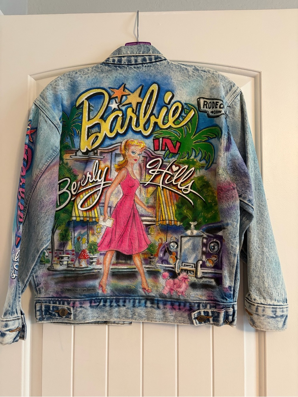 Tony Alamo 1987 Acid-Wash Denim Jacket with Hand-Painted Art - Picture 5 of 9